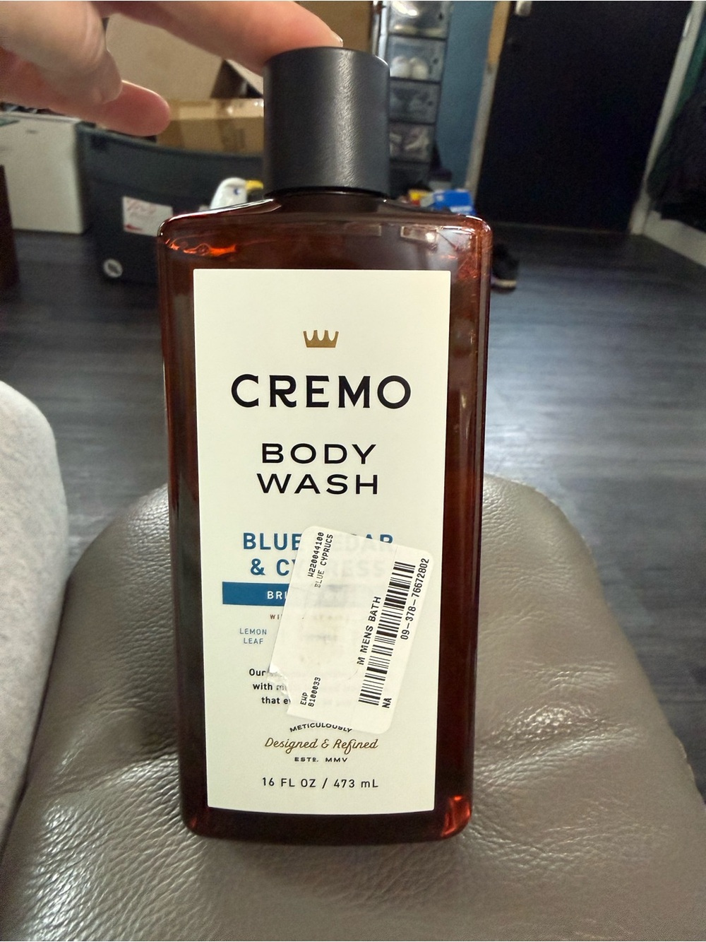 Cremo Blue Cedar & Cypress Body Wash — Brown Bottle